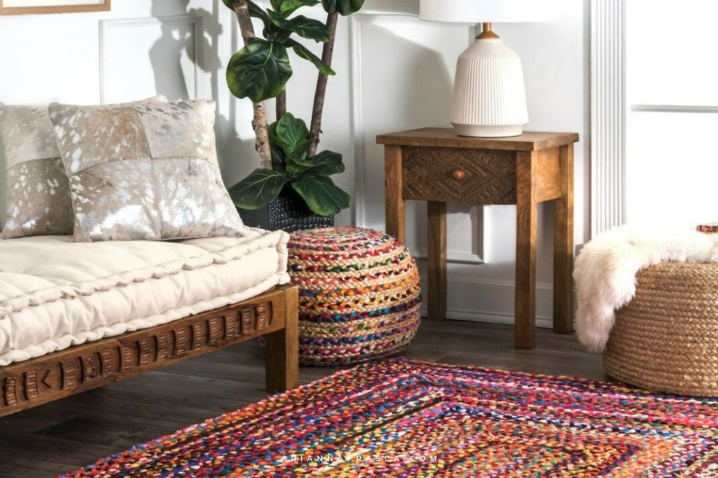 Easy Perfect Your Space Adding Knitted Rugs and Plants