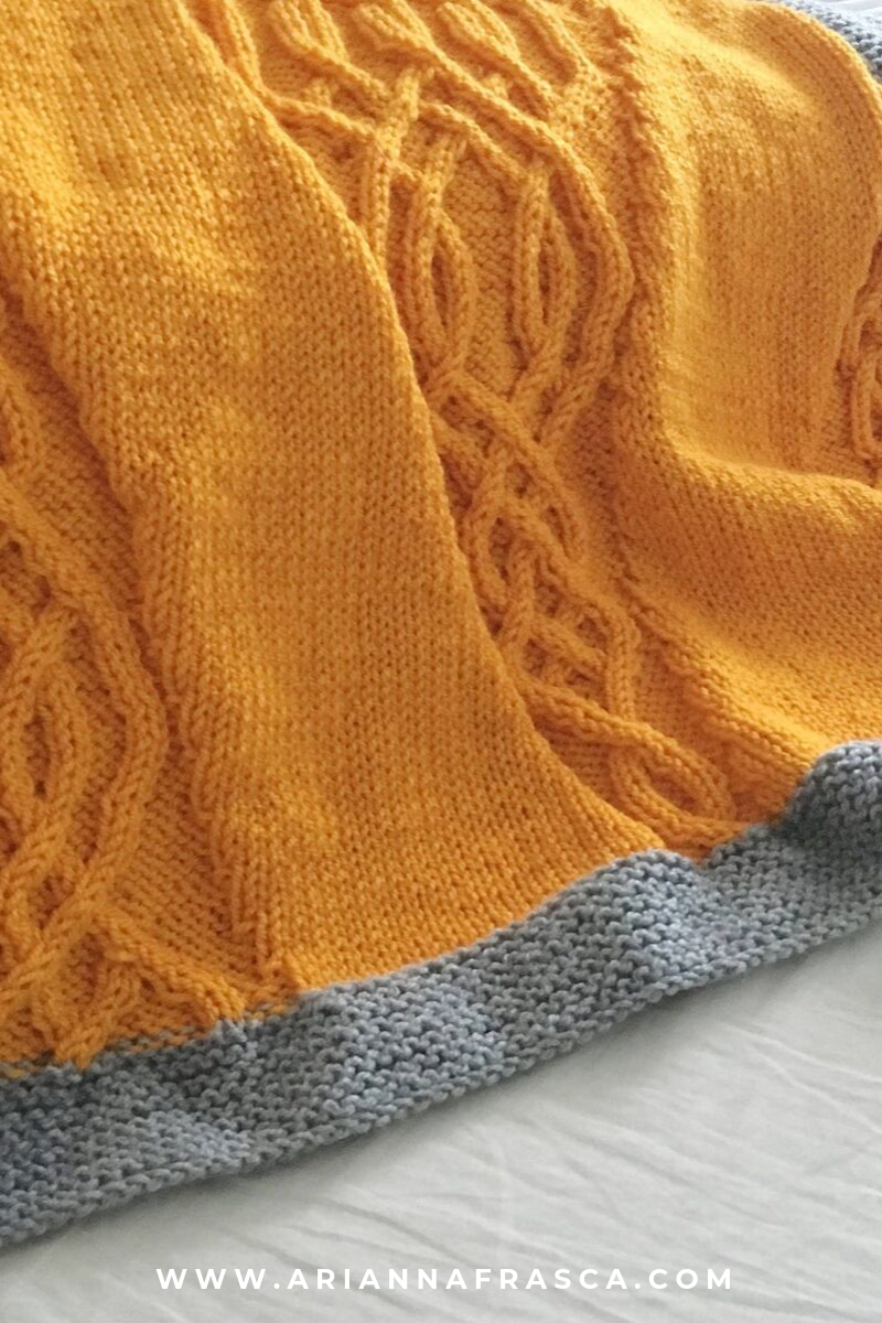 Braided Blanket - Knitting Pattern - Arianna Frasca