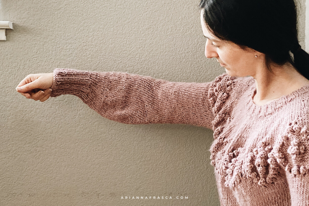 Say hello to the Snowball Sweater knitting pattern
