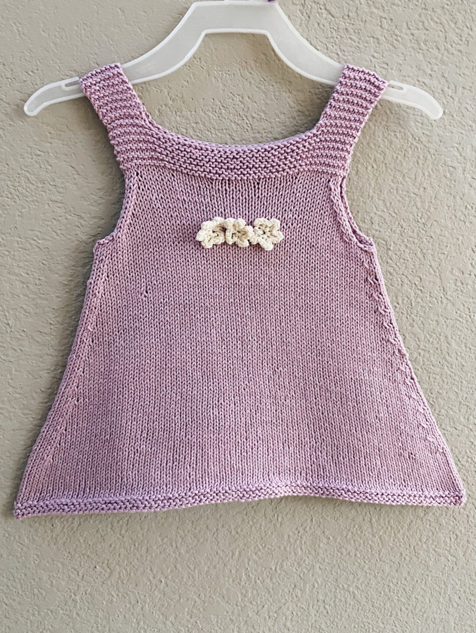 Flower Pinafore Dress - Knitting Pattern - Arianna Frasca
