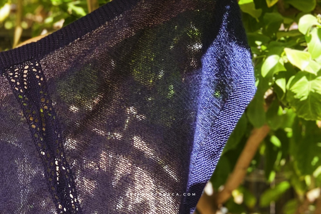 How to embrace See-through Elegance with the Air Shawlette